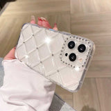 キルティングスパークリングビジューiPhoneケース