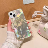 オーロラホログラムiPhoneケース