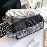 ドットギンガムスクエアペンケース