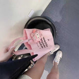 ピンクロゴフレンチトートバッグ