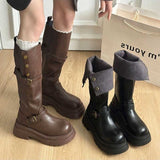 2wayボタンダブルベルトブーツ