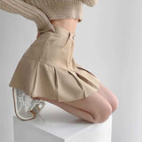 ベーシックカラープリーツスカート