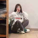 フロントロゴプリントスウェット