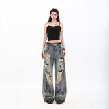 ダメージヴィンテージワイドデニム