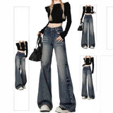 スタイルアップフレアデニム