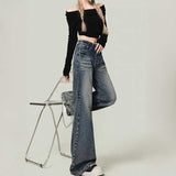 スタイルアップフレアデニム