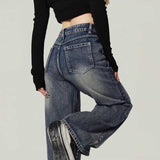 スタイルアップフレアデニム