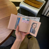 リボンアクセントチャームがま口財布