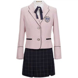 韓国風ピンクグレー制服コーデ5点SET