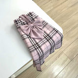 ピンクチェック私立制服コーデ4点SET