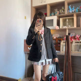 ピンクチェック私立制服コーデ4点SET