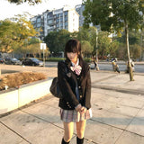 ピンクチェック私立制服コーデ4点SET