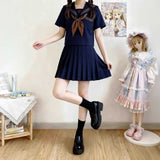 ブラウンタイセーラー制服コーデSET