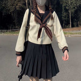 ブラウンタイセーラー制服コーデSET