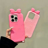 ピンクラブリボンiPhoneケース