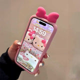 ピンクラブリボンiPhoneケース