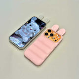 うさ耳ダウンジャケットiPhoneケース