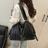 ビッグレザーワイドトートバッグ