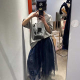 シースルートラックチュールスカート