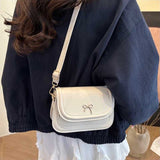 リボンモチーフミニレザーショルダーバッグ
