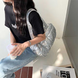 ワイドスクエアパファーバッグ