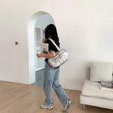 ワイドスクエアパファーバッグ