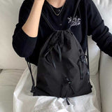 リボンアクセントナップザック