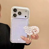 ホワイトクリアエンジェルiPhoneケース