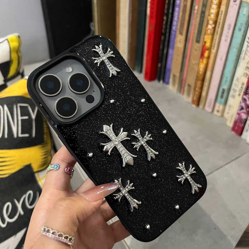 ゴシッククロスグリッターiPhoneケース