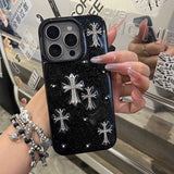 ゴシッククロスグリッターiPhoneケース