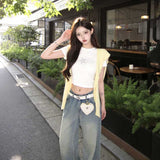 スタースパークリングクロップドTシャツ