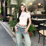 スタースパークリングクロップドTシャツ