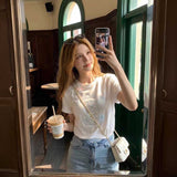 スパンコールシュナウザーTシャツ