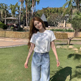 スパンコールシュナウザーTシャツ