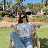 スパンコールシュナウザーTシャツ