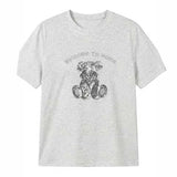 スパンコールシュナウザーTシャツ