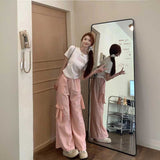 フレンチピンクリボンTシャツ