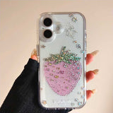 グリッターストロベリーiPhoneケース