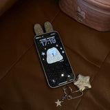 うさ耳シャイニーダウンジャケットiPhoneケース