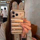 うさ耳シャイニーダウンジャケットiPhoneケース