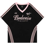 トラックロゴバイカラーユニTシャツ