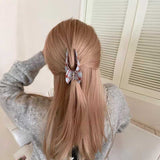 4typeミントチェックヘアクリップ