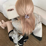 4typeミントチェックヘアクリップ