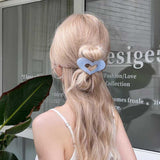 フラットハートヘアクリップ