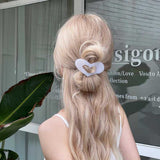 フラットハートヘアクリップ