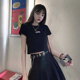 ワンポイントクロップドTシャツ