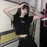 ワンポイントクロップドTシャツ