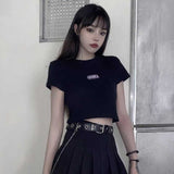 ワンポイントクロップドTシャツ