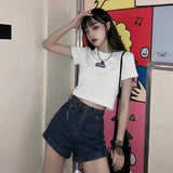 ワンポイントクロップドTシャツ