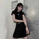 ワンポイントクロップドTシャツ